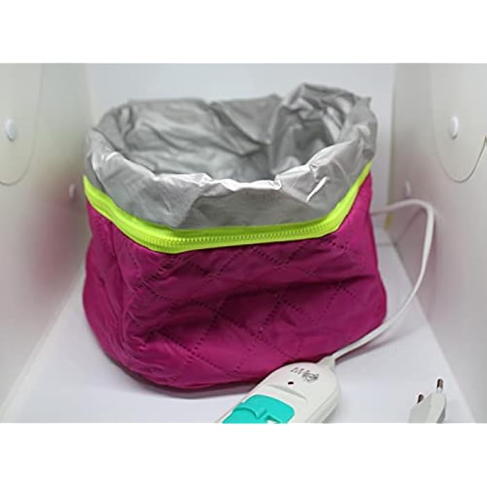 Generic Nourishing Pink Thermal Hair Cap for Women's Accessories, Female Travelers & Commuters - Image 2